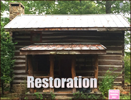 Historic Log Cabin Restoration  Laurens,  South Carolina